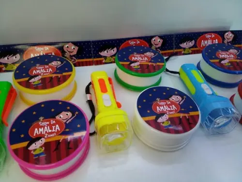 Kit Copo Retratil + Mini Lanterna Tema Show da Luna