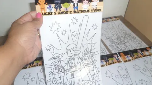 Kit de Desenhos para Colorir Star Wars