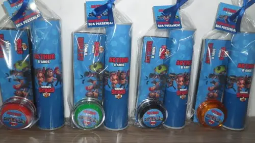 Kit Domino + Pega Varetas+ Ioio Personalizado Brawl Stars