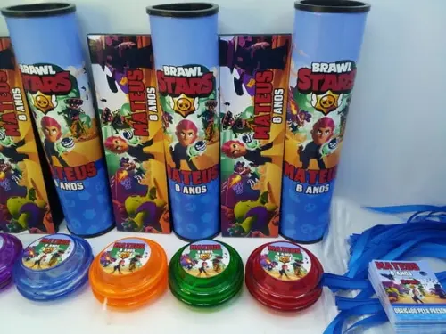 Kit Domino + Pega Varetas+ Ioio Tema Brawl Stars