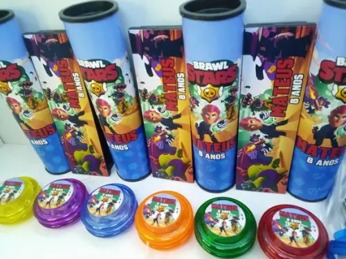 Kit Domino + Pega Varetas+ Ioio Tema Brawl Stars