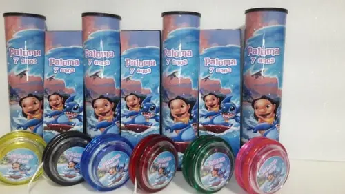 Kit Domino + Pega Varetas+ Ioio Tema Lilo e Stitch