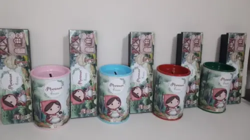 Kit Domino e Cofre Chapeuzinho Vermelho