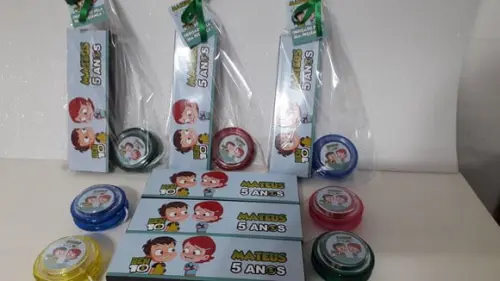 Kit Domino e Ioio Personalizado Ben 10 Baby
