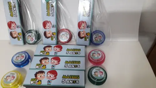 Kit Domino e Ioio Personalizado Ben 10 Baby
