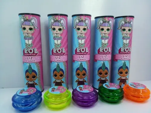 Kit Domino e Ioio Personalizado Lol Menina e Menino