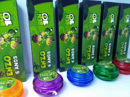 Kit Domino e Ioio Personalizado Tema Ben 10
