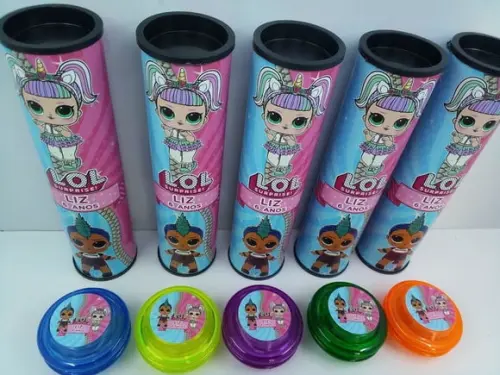 Kit Domino e Ioio Personalizado Lol Menina e Menino