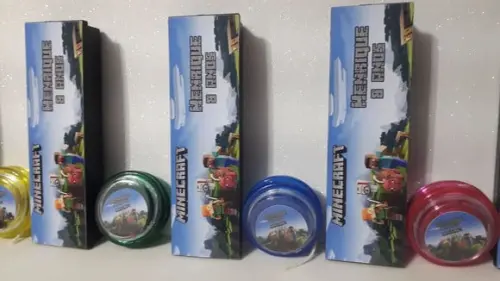 Kit Domino e Ioio Personalizado Minecraft