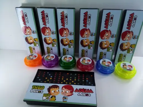 Kit Domino e Ioio Personalizado Tema Ben 10