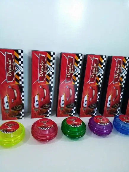 Kit Domino e Ioio Personalizado Tema Carros