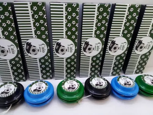 Kit Domino e Ioio Personalizado Tema Futebol
