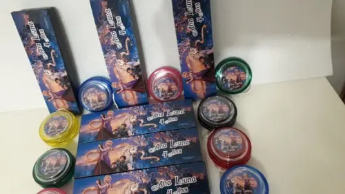 Kit Domino e Ioio Personalizado Tema Rapunzel