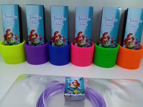 Kit Domino e Mola Maluca Festa Pequena Sereia