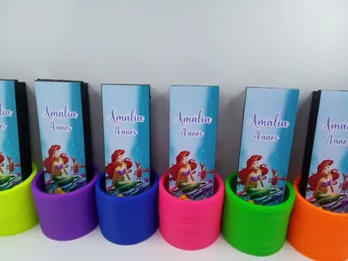 Kit Domino e Mola Maluca Festa Pequena Sereia