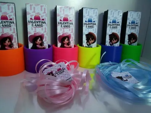 Kit Domino e Mola Maluca Tema Cowboy e Cowgirl