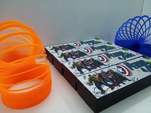 Kit Domino e Mola Maluca Tema Super Herois