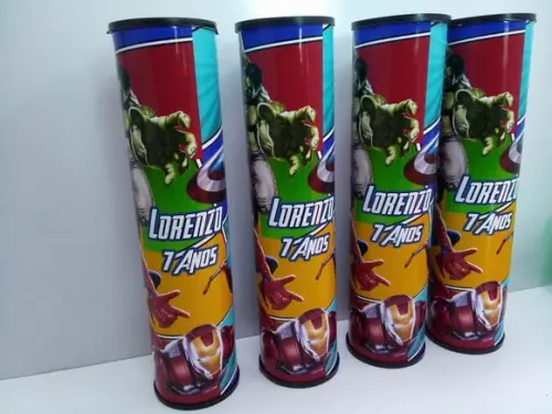 Kit Domino e Mola Maluca Tema Vingadores