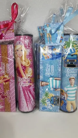 Kit Domino e Pega Varetas Barbi e Ken