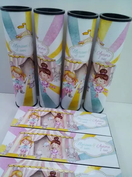Kit Domino e Pega Varetas Circo Menina