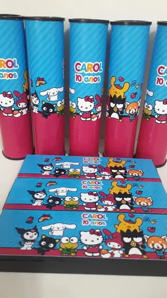 Kit Domino e Pega Varetas Hello Kitty e Sua Turma