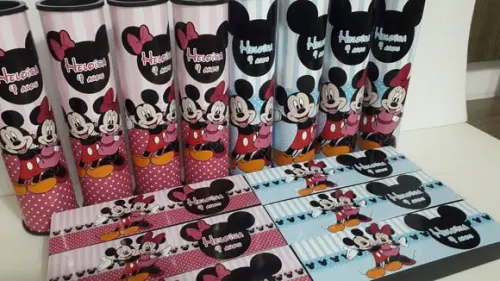Kit Domino e Pega Varetas Minnie e Mickey