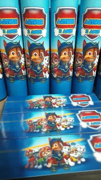 Kit Domino e Pega Varetas Patrulha Canina