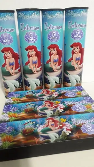 Kit Domino e Pega Varetas Pequena Sereia