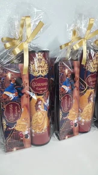 Kit Domino e Pega Varetas Personalizado a Bela e a Fera