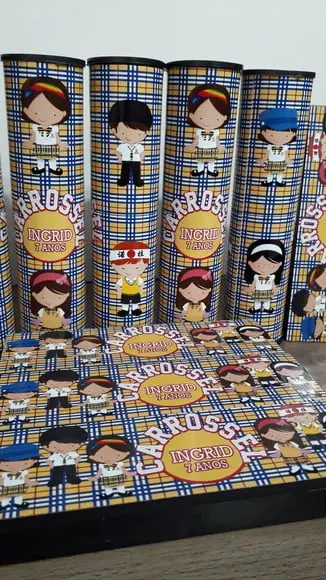 Kit Domino e Pega Varetas Personalizado Carrossel
