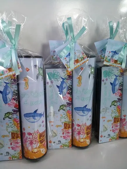Kit Domino e Pega Varetas Personalizado Fundo do Mar