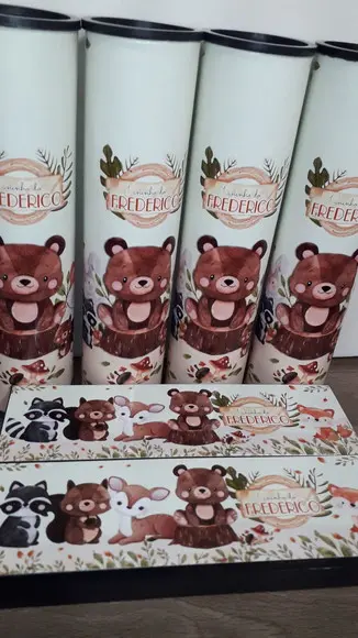 Kit Domino e Pega Varetas Personalizado Floresta
