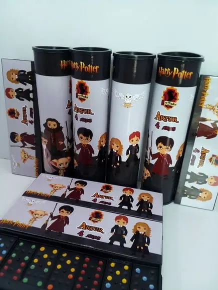Kit Domino e Pega Varetas Personalizado Harry Potter