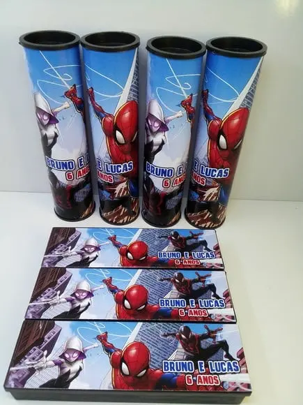 Kit Domino e Pega Varetas Personalizado Homem Aranha