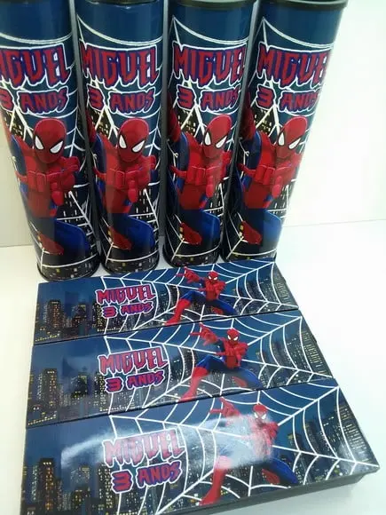 Kit Domino e Pega Varetas Personalizado Homem Aranha
