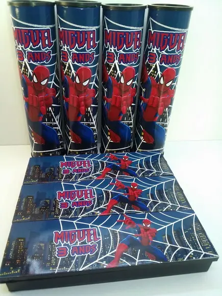 Kit Domino e Pega Varetas Personalizado Homem Aranha
