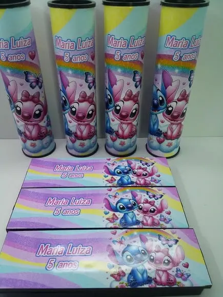 Kit Domino e Pega Varetas Personalizado Lilo e Stitch