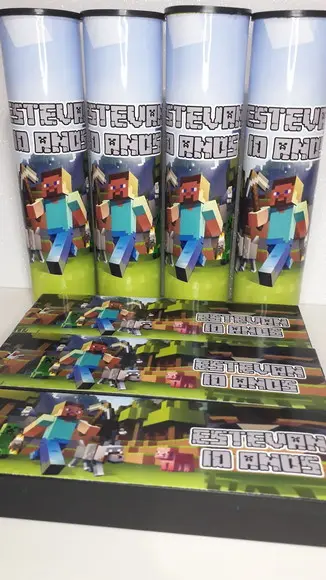 Kit Domino e Pega Varetas Personalizado Minicraft