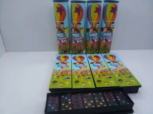 Kit Domino e Pega Varetas Personalizado Mundo Bita