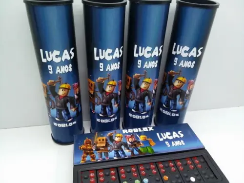 Kit Domino e Pega Varetas Personalizado Roblox