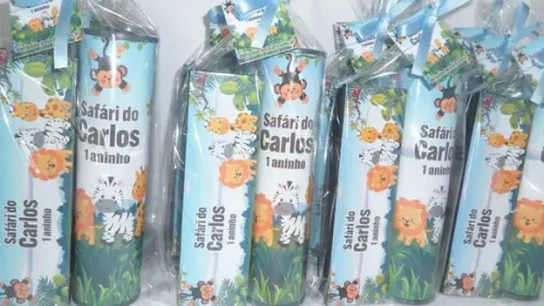 Kit Domino e Pega Varetas Personalizado Safari Baby