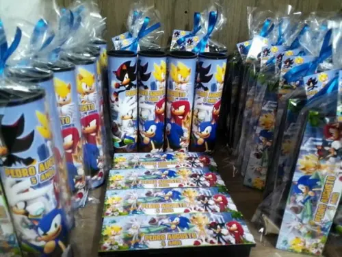 Kit Domino e Pega Varetas Personalizado Sonic
