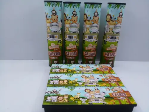 Kit Domino e Pega Varetas Personalizado Safari Baby