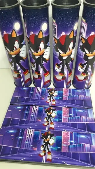 Kit Domino e Pega Varetas Personalizado Sonic