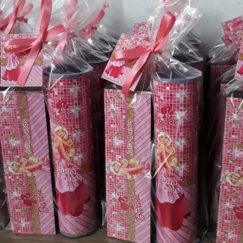 Kit Domino e Pega Varetas Personalizado Tema Barbi