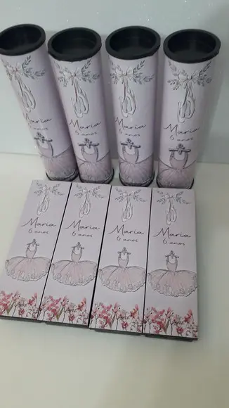 Kit Domino e Pega Varetas Personalizado Tema Bailarina