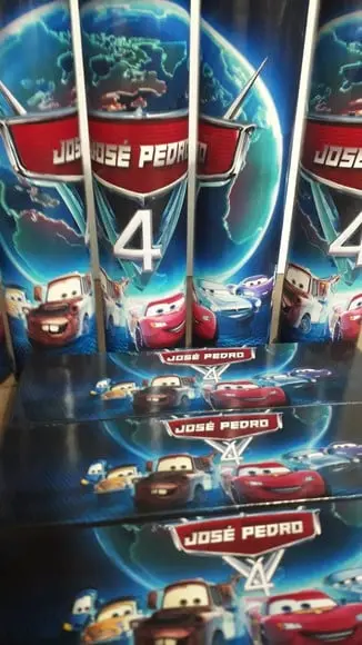Kit Domino e Pega Varetas Personalizado Tema Carros
