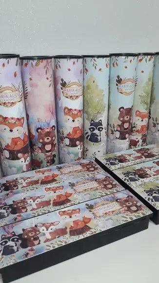 Kit Domino e Pega Varetas Personalizado Tema Bosque