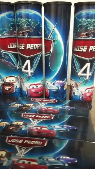 Kit Domino e Pega Varetas Personalizado Tema Carros
