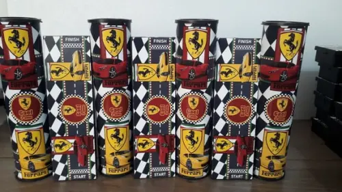 Kit Domino e Pega Varetas Personalizado Tema Ferrari